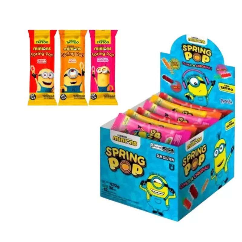 Pirulito Mola Minions Spring Pop