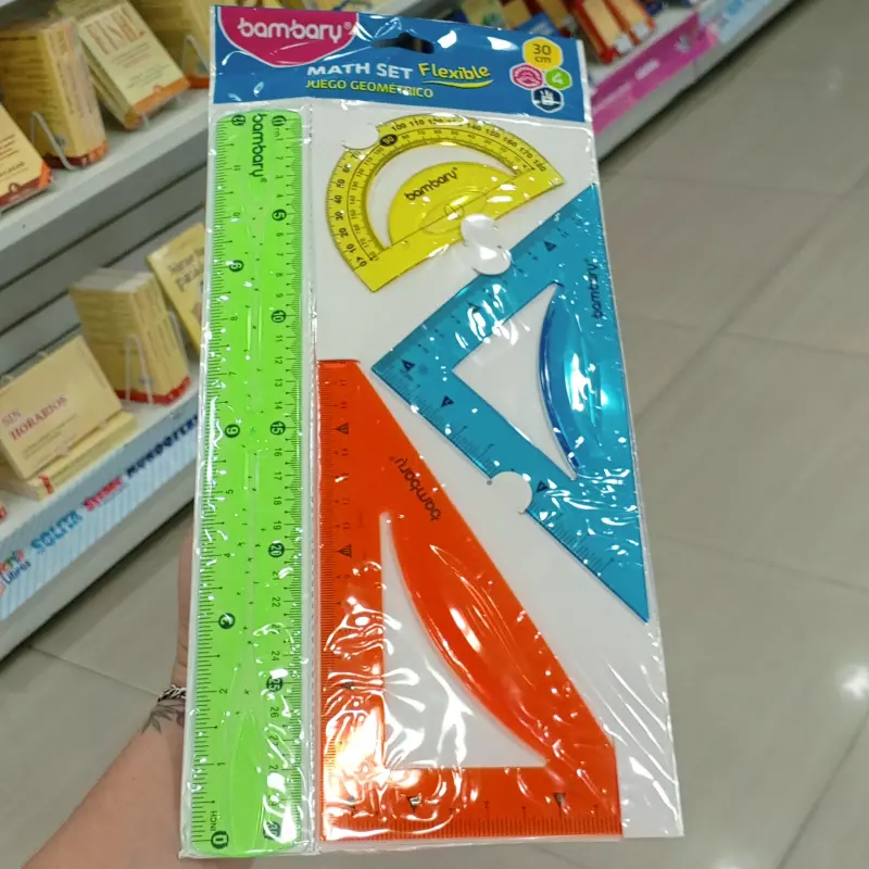 Juego geometrico flexible de 30cm