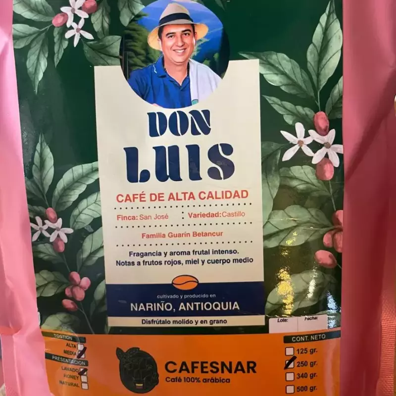 CAFÉ DE ALTA CALIDAD 250GR