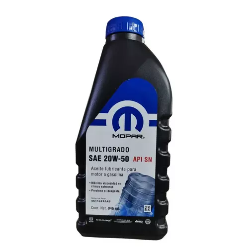 Mopar SAE 20w-50 de 946 ml.