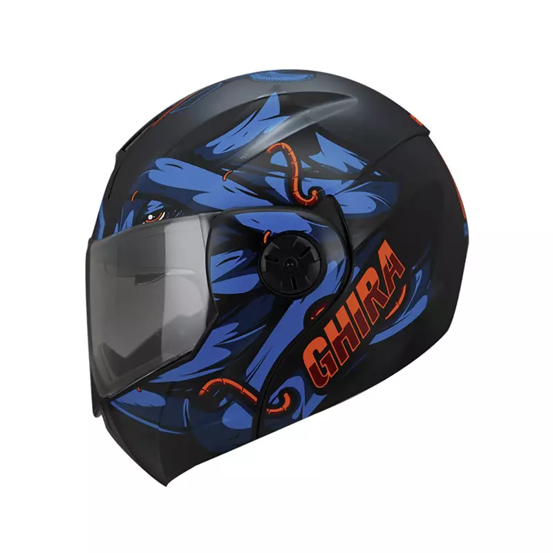 CASCO GHIRA GH1000 AZUL MATE RAMCS