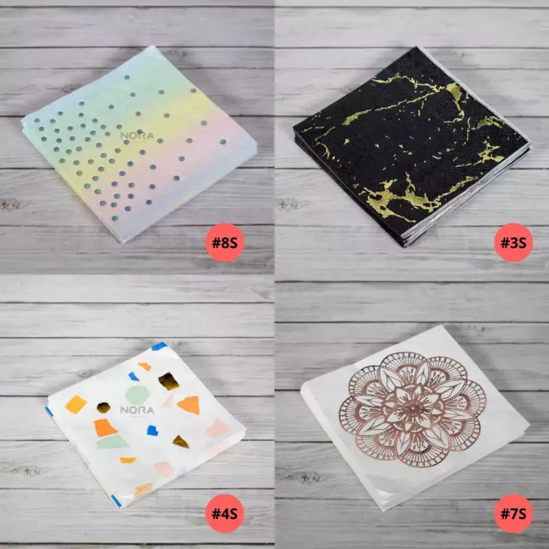 Servilletas con diseños 10 cm