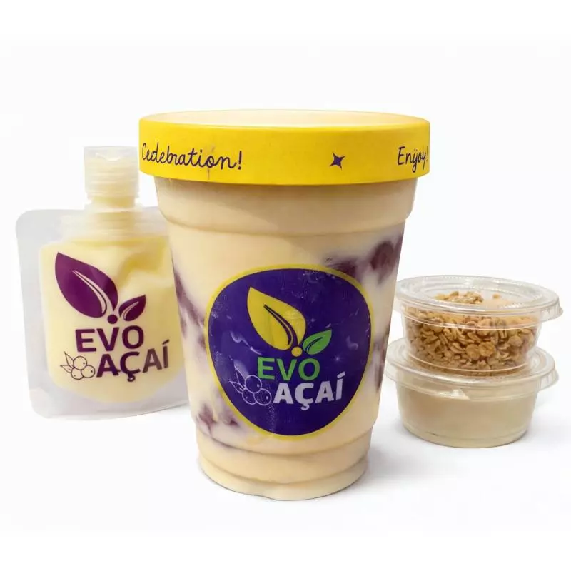 Açaí with passion fruit mousse