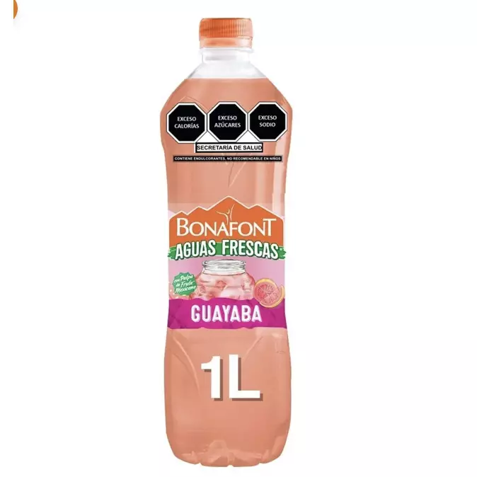 Aguas frescas bonafont guayaba 1lt