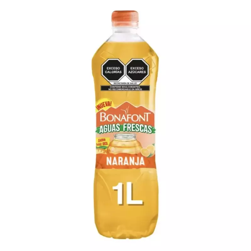Aguas frescas bonafont naranja 1lt