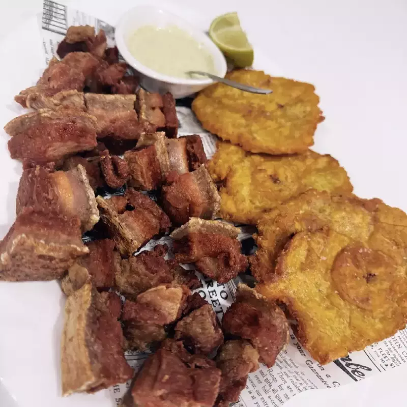 Chicharrón con patacon