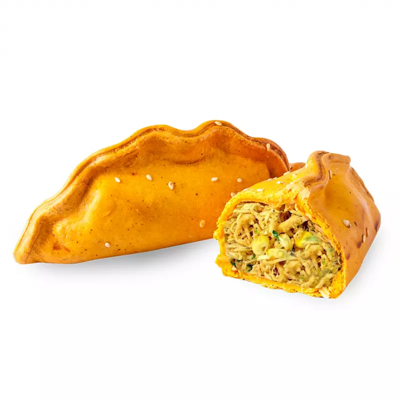 Saltenha de Frango com Milho