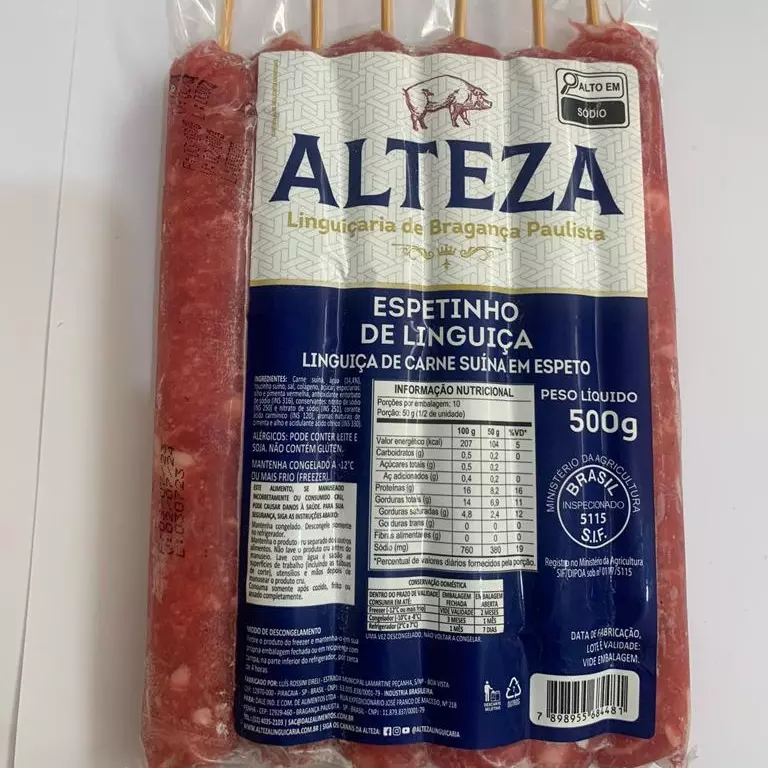 Espetinho de Linguiça