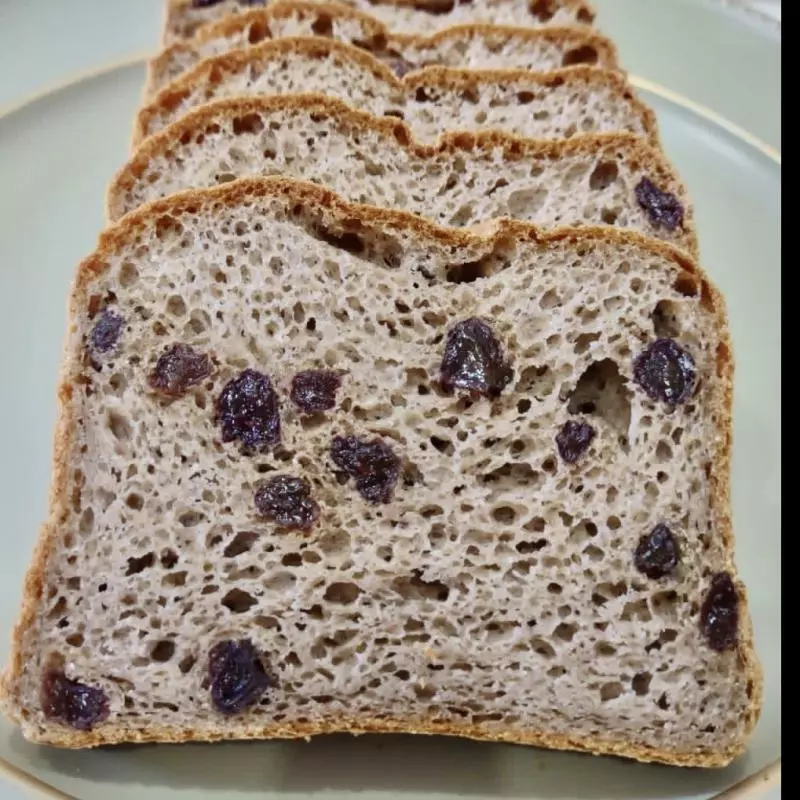 Pão de Forma Uva Passas