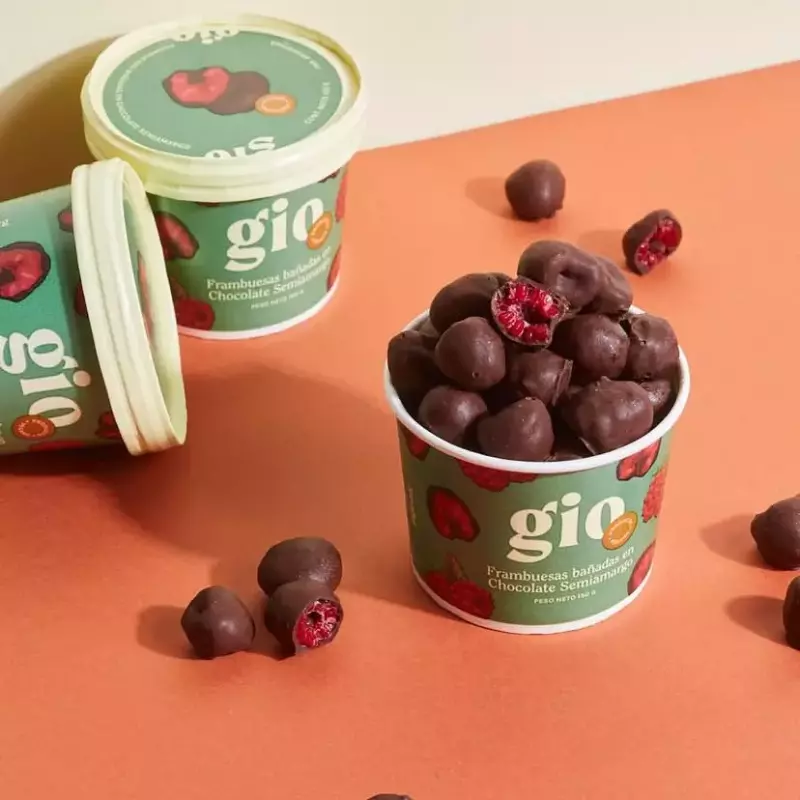 Frambuesa con chocolate semiama