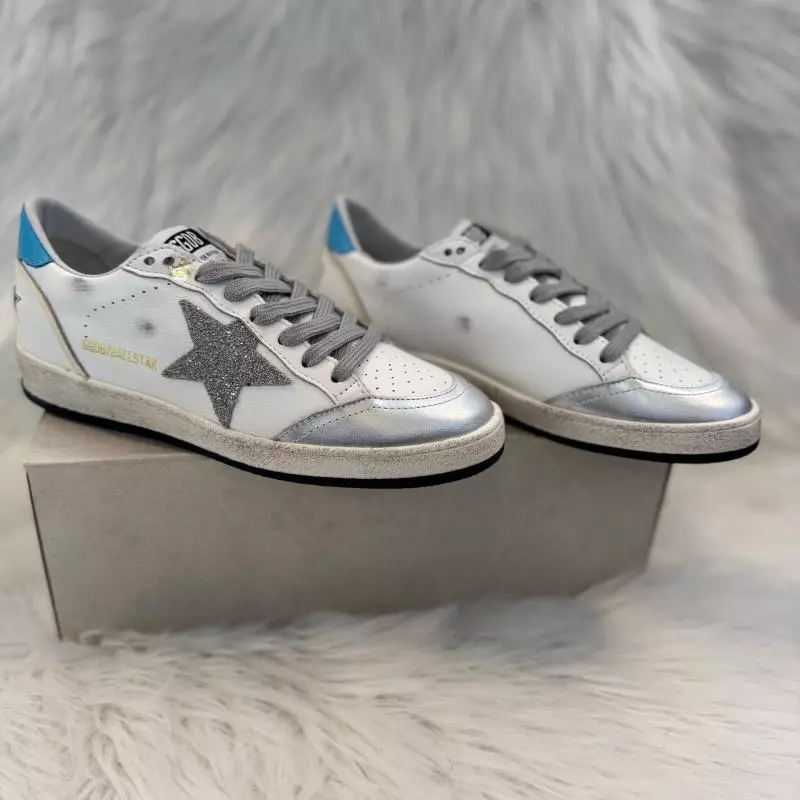 GOLDEN GOOSE WHITE SILVER BABY BLUE