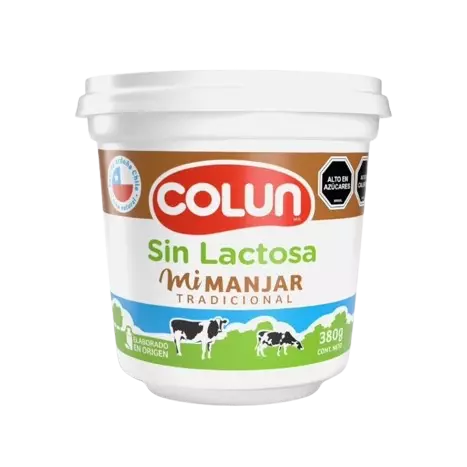 Manjar COLUN sin lactosa