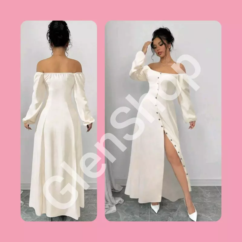 Maxivestido albaricoque