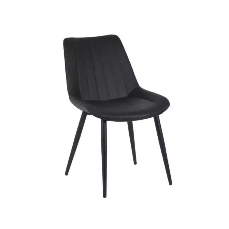 Silla Bulgaria eco-cuero Negro