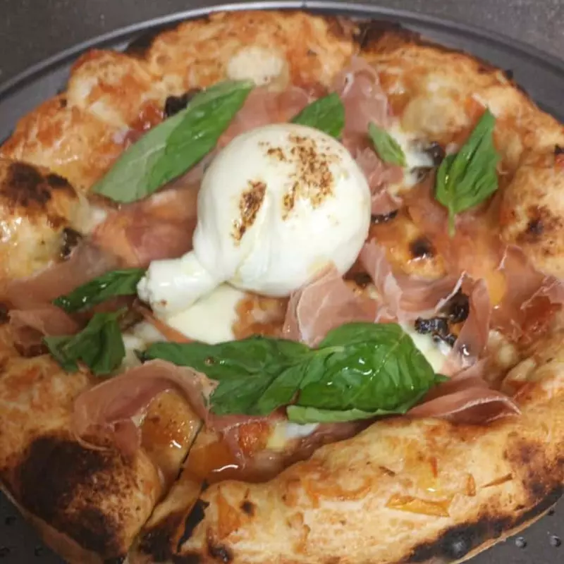 Especial burrata y serrano