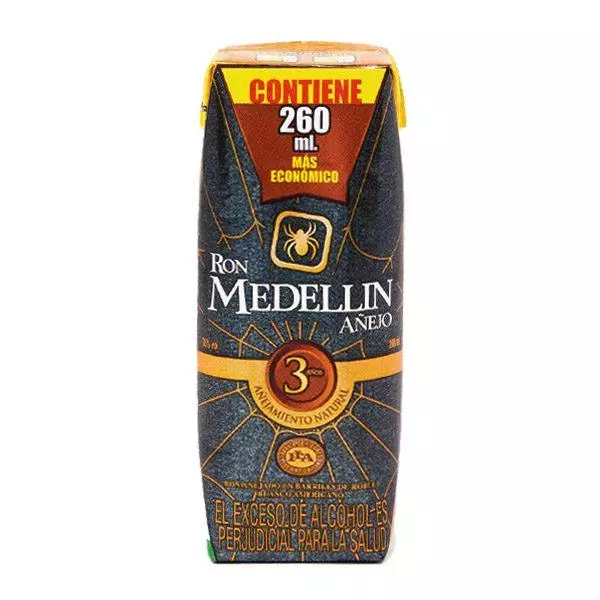 Ron Medellín cuarto x 260ml