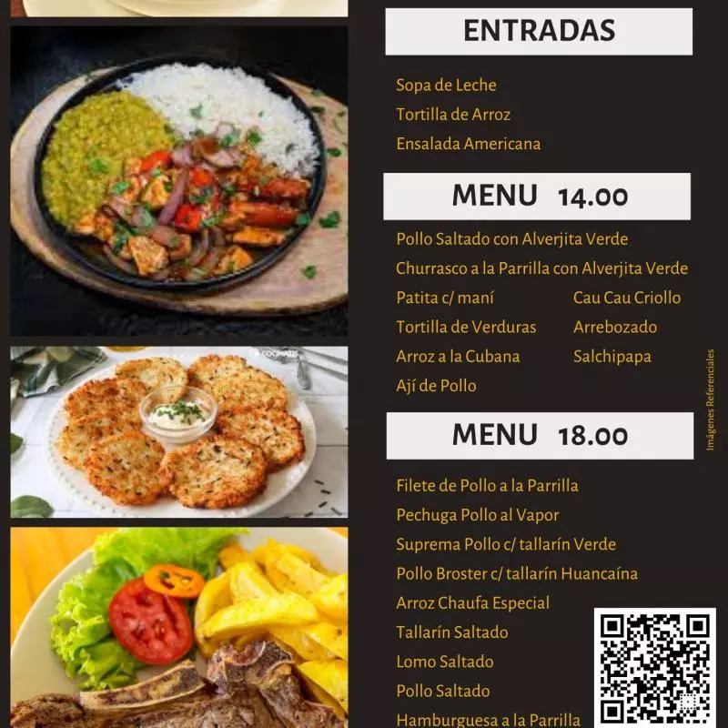 Menú 18.00 soles