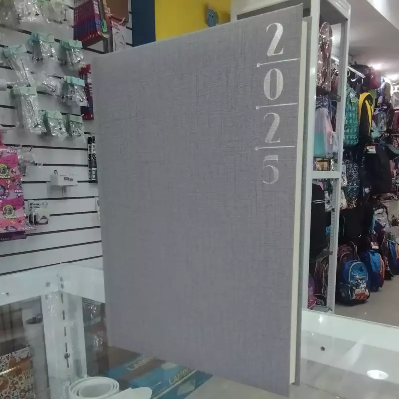 Agenda 2025 gris texturizada