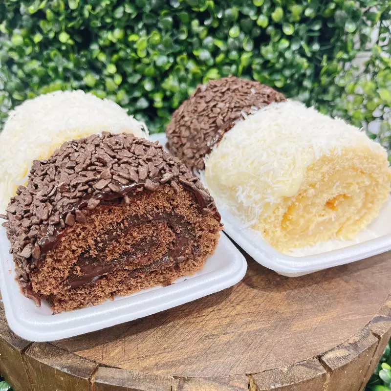 Rocambole Duo Brigadeiro e Beijinho