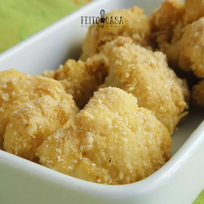 Couve-flor "à milanesa" no forno