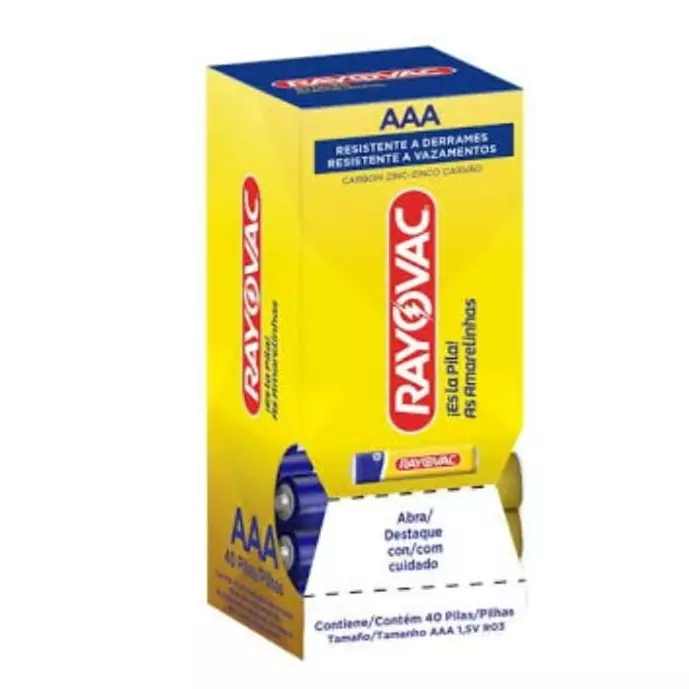 4x Pilha Rayovac AAA