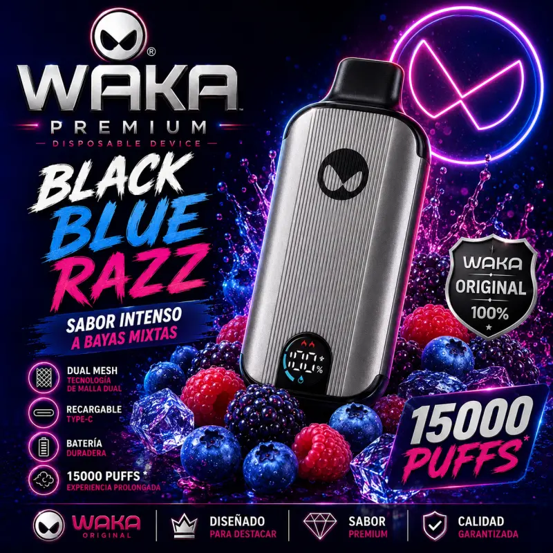 Wak15- Black Blue Razz 🫐🫐⚫️