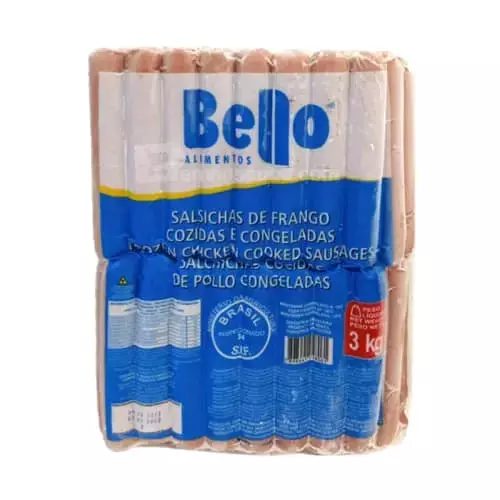 Paquete de salchicha Bello 3kg