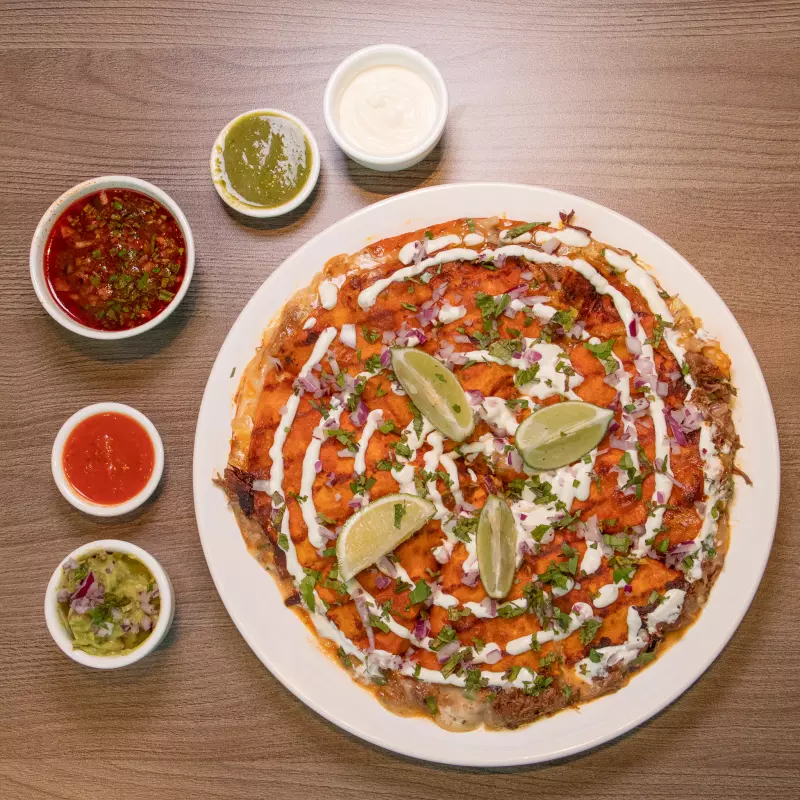 Pizzadilla de birria