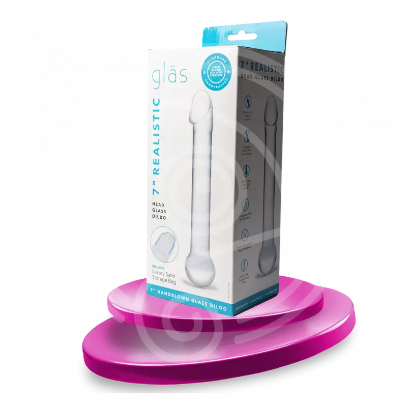 DILDO VIDRIO 7´ - GLASS