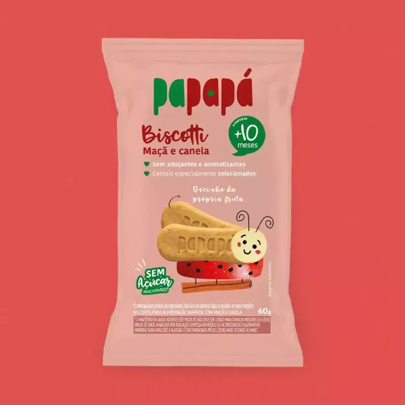 Bolacha Maçã +10m Papapá