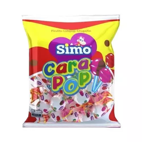 Pirulito CaraPop Sortido 500G