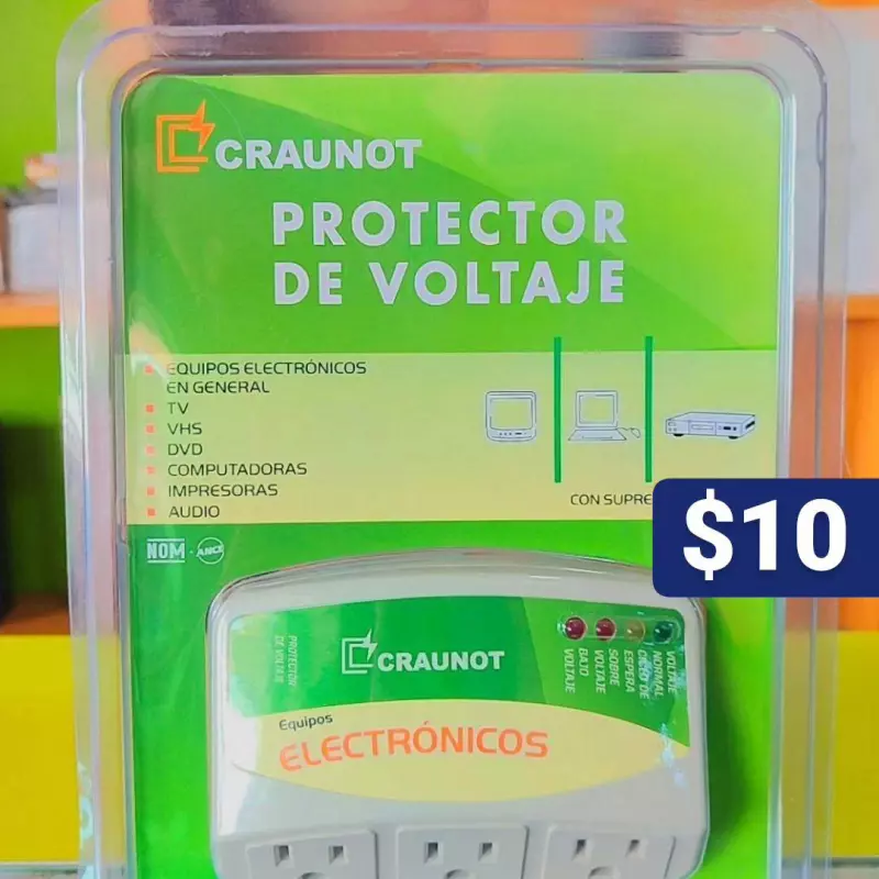 Protector de voltaje 3 tomas