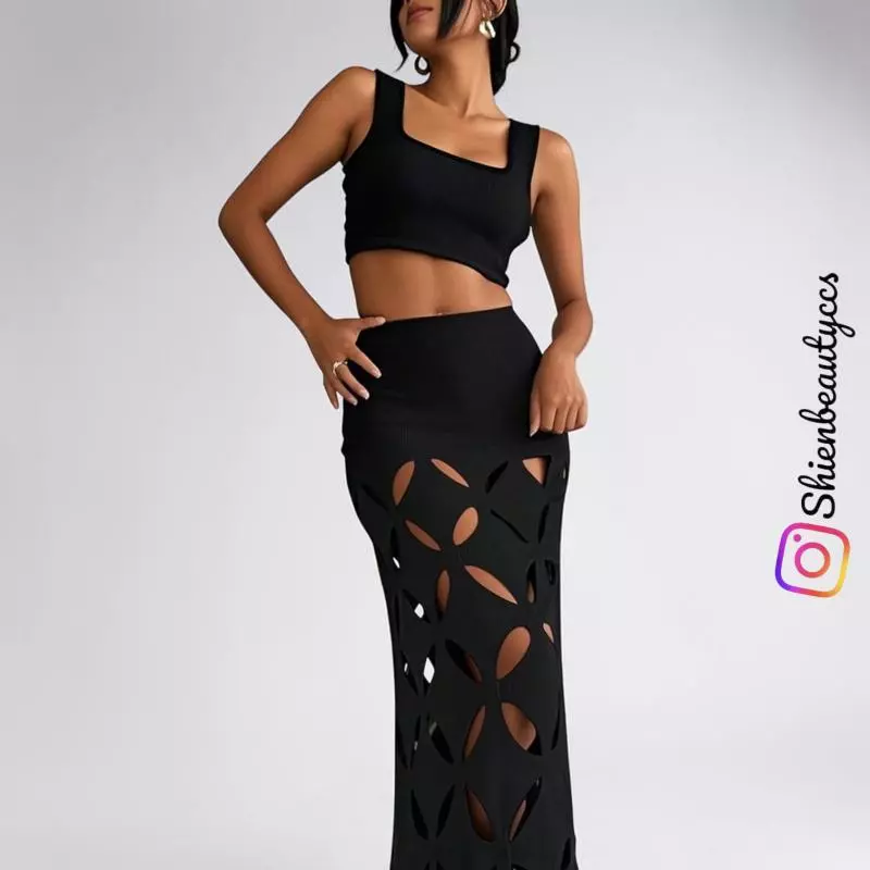 Conjunto de falda larga