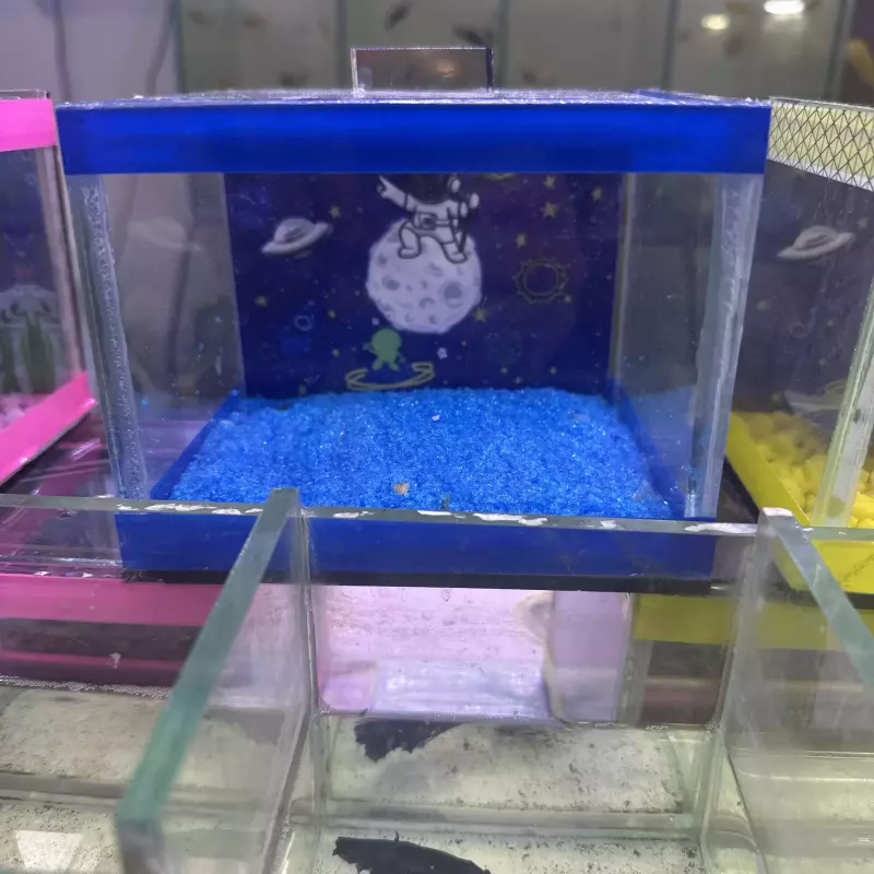 Beteira vidro retangular - Azul