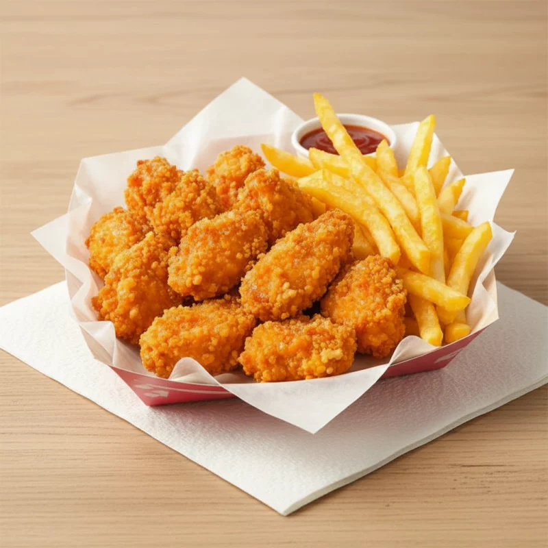 12 Nuggets + Papas chicas+ gaseosa