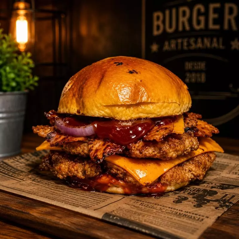 HAMBURGUER  BBQ Beast +BATATA