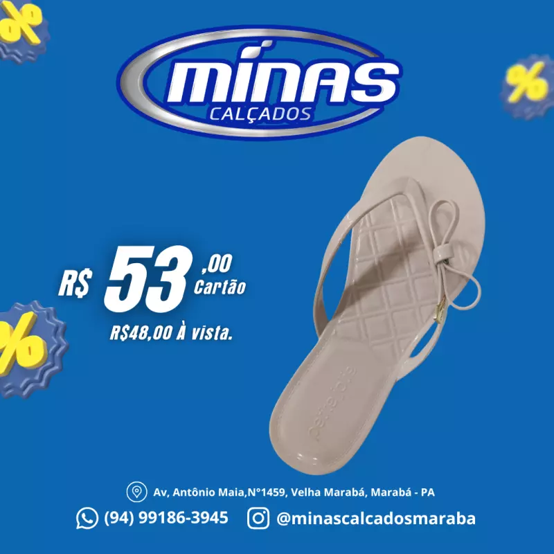 Chinelo Creme RF:PJ4186