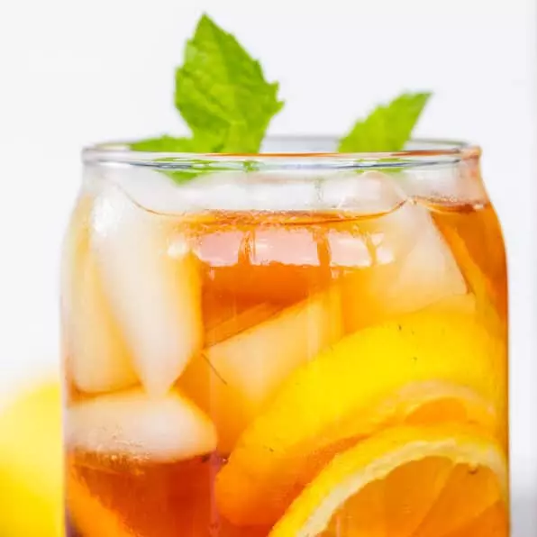 Ice tea with flavors