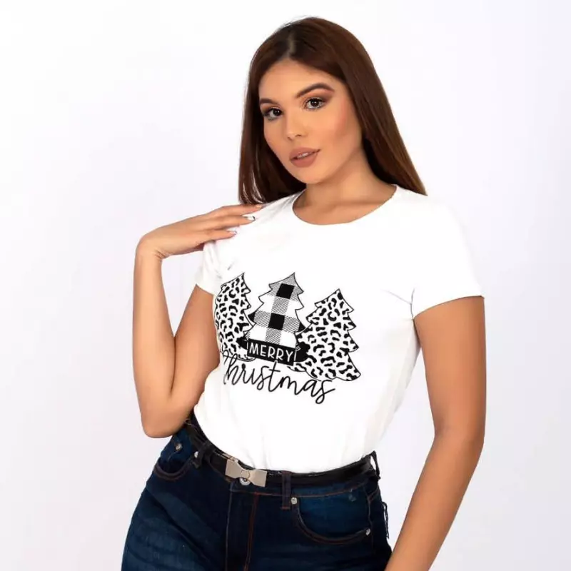 FRANELA MERRY CHRISTMAS BLANCA