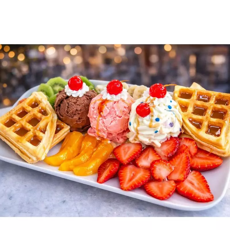 waffles para compartir