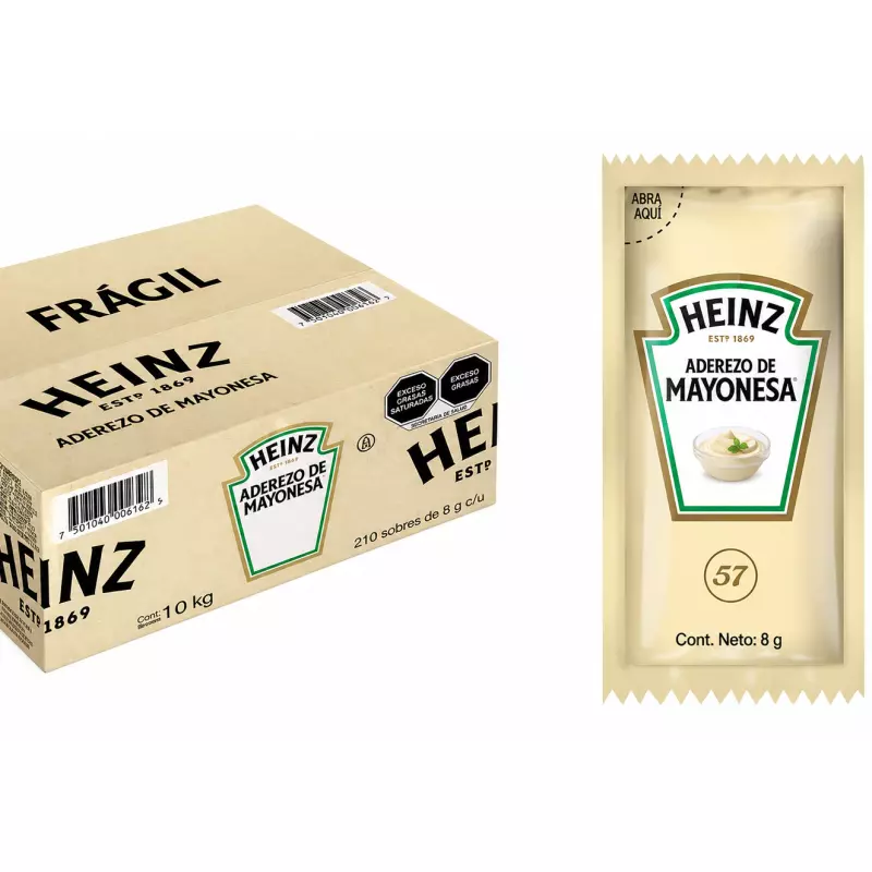 SOBRES MAYONESA HEINZ 200PZAS