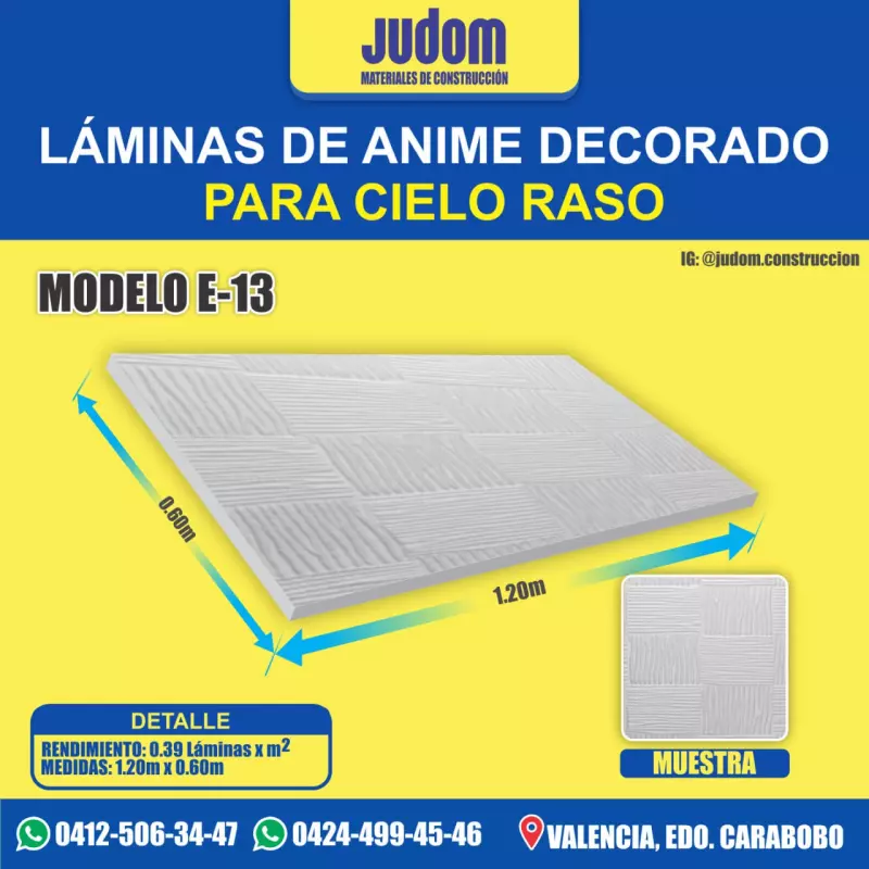 LAMINA DE ANIME DECORADO MOD.13