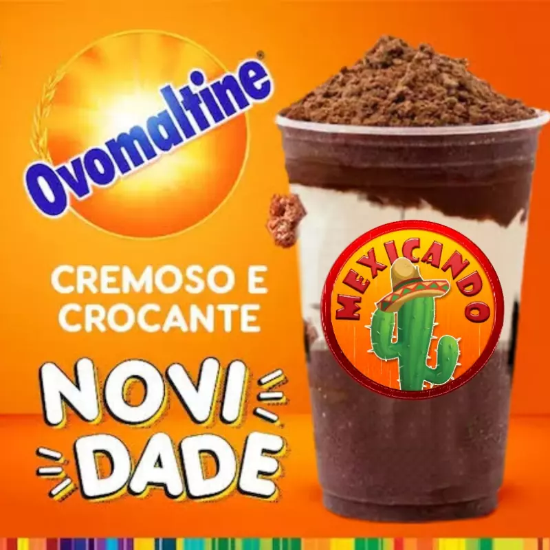 Açaí com creme de Ovomaltine
