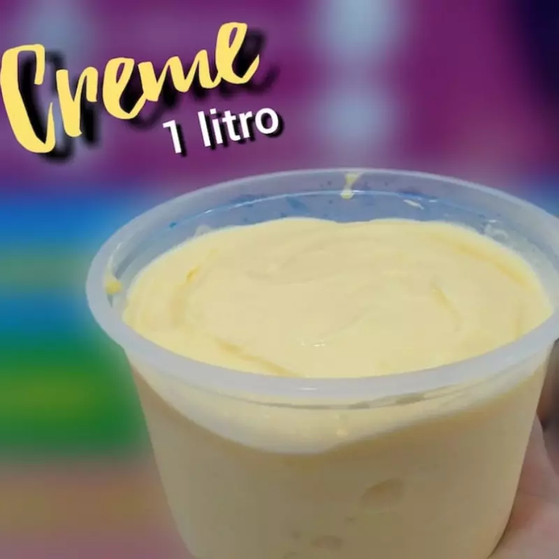 Sorvete 1 litro sabor creme