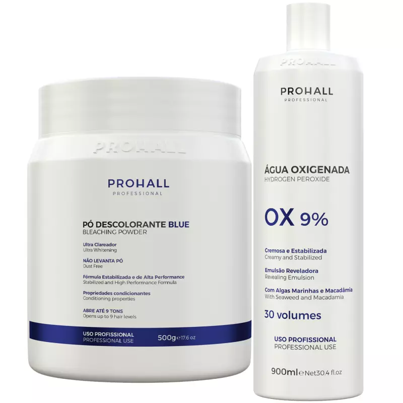 Prohall Kit Ultra Descoloração Azul
