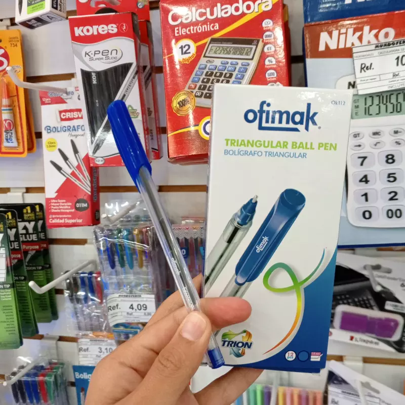 Bolígrafo trion ofimak azul