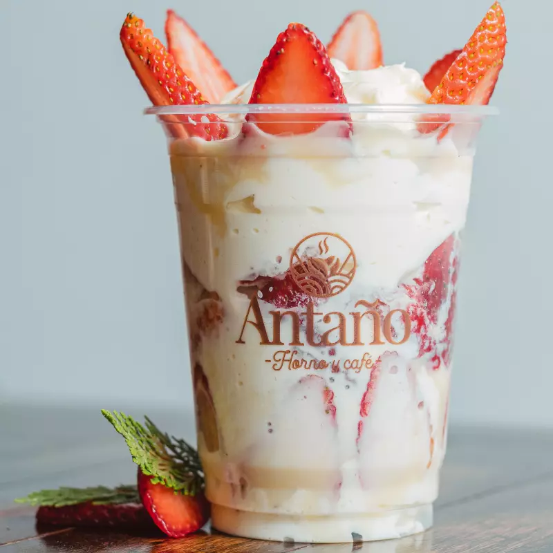 Fresas con crema