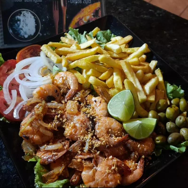 CAMARÃO ALHO E ÓLEO 🍤 🍟