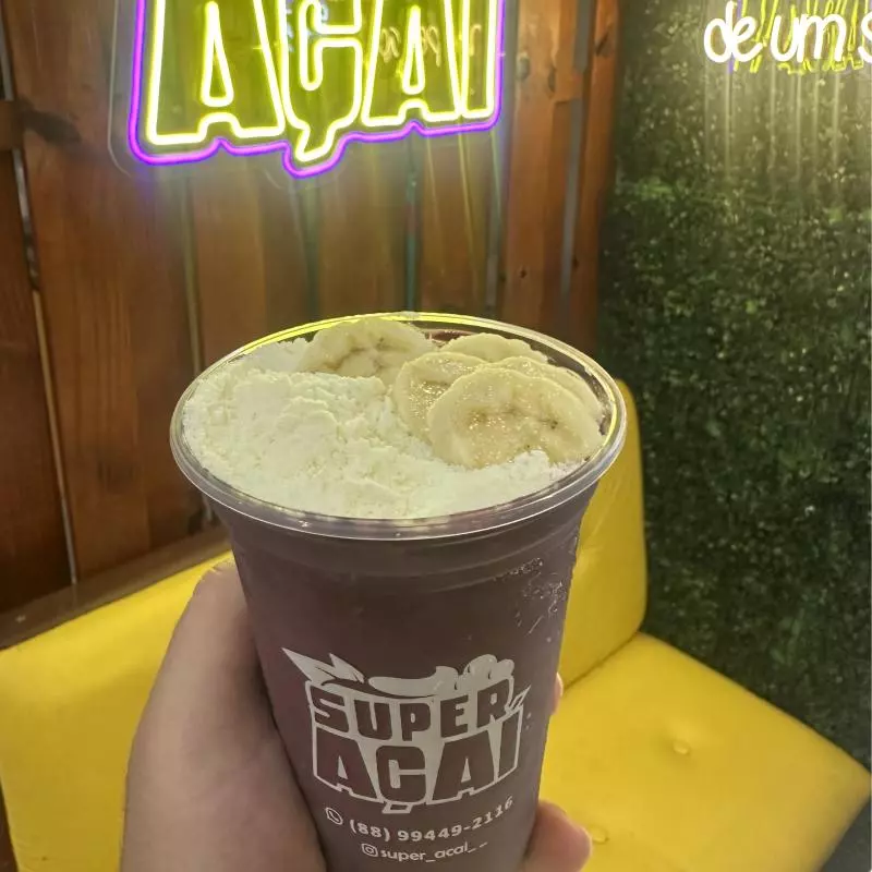 Açaí batido com banana 400ml