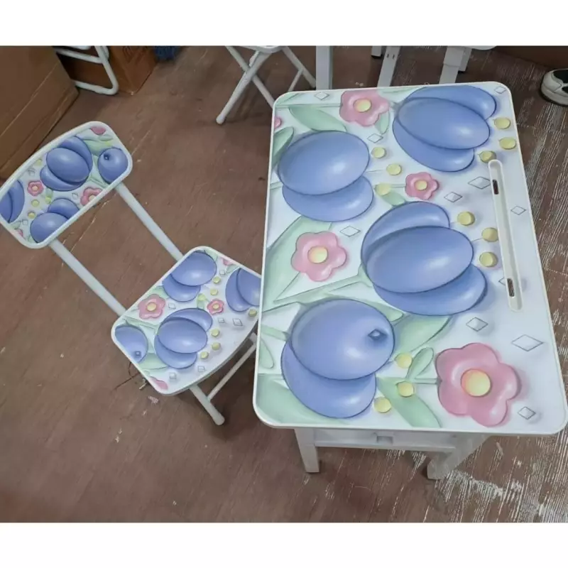 🌟MESA PLEGABLE MAS SILLA INFANTIL🌟